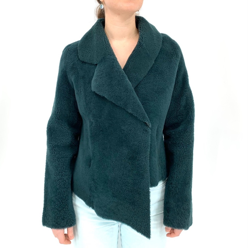 Opening Ceremony Asymmetrical Shearling Jacket